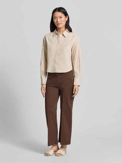 Raphaela By Brax Culotte mit Eingrifftaschen Modell 'Peggy' Mittelbraun Mel 1