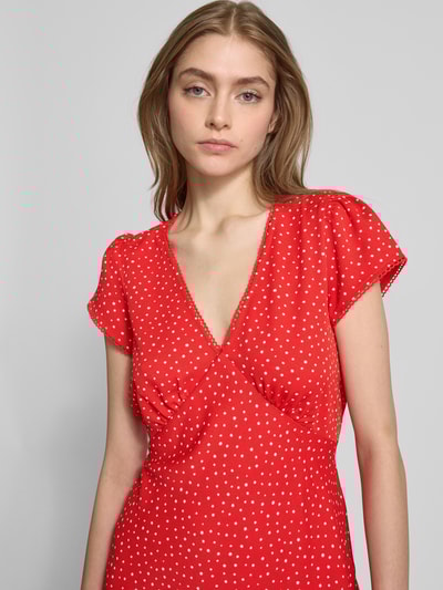 Levi's® Minikleid mit V-Ausschnitt Modell 'MYLA' Rot 3