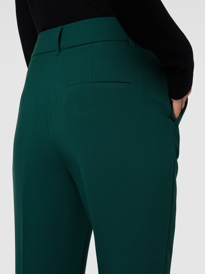 s.Oliver BLACK LABEL Stoffen broek met persplooien Flessengroen - 3