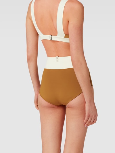 Mymarini Bikinislip in two-tone-stijl Donkergeel - 4