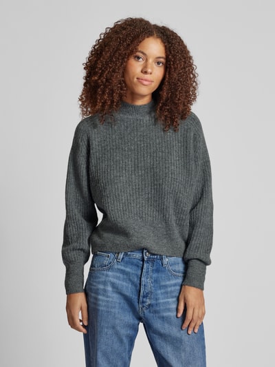 Pepe Jeans Gebreide pullover met turtleneck, model 'IRMA' Antraciet - 4