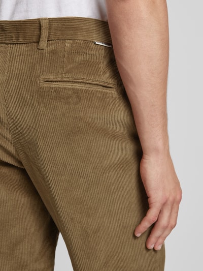 Jack & Jones Spodnie sztruksowe o kroju tapered fit z wpuszczanymi kieszeniami model ‘CORDUROY’ Beżowy 3