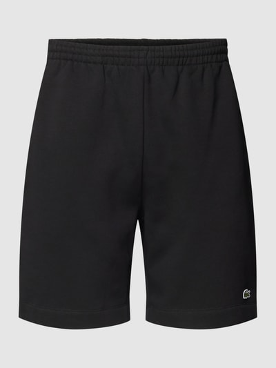 Lacoste Sweatshorts mit Label-Patch Modell 'Basic' Black 2