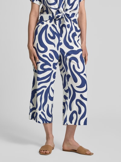 Mango Straight Leg Stoffhose mit elastischem Bund Modell 'LIFE' Beige 4