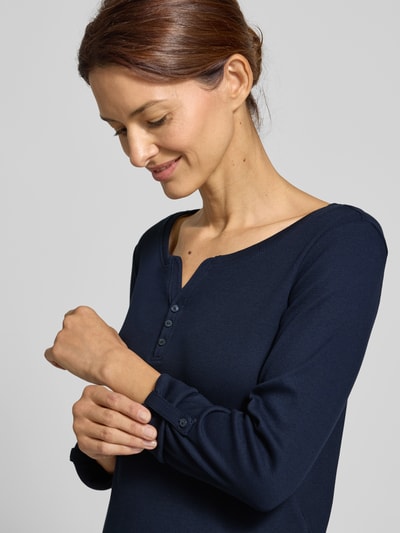 Tom Tailor Regular Fit Langarmshirt aus Baumwoll-Mix Marine 3