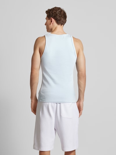 Low Lights Studios Tanktop mit Label-Stitching Hellblau 5