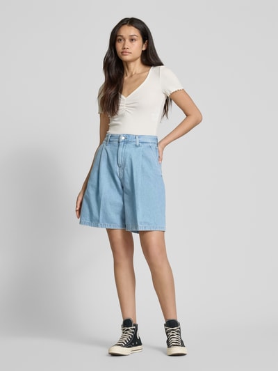 Carhartt Work In Progress Loose fit korte jeans met steekzakken, model 'Alta' Jeansblauw - 1