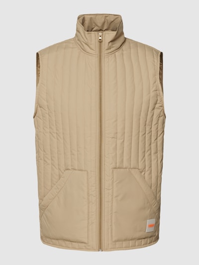 Lindbergh Bodywarmer met opstaande kraag Zand - 2