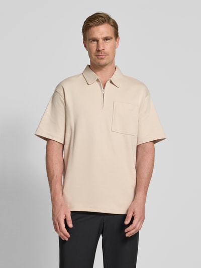 SELECTED HOMME Relaxed fit poloshirt van puur katoen, model 'RELAXEJEORGE' Zand - 4