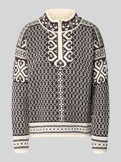 Dale of Norway Strickpullover aus Wolle im Allover-Look Modell 'LEKNES' Marine 1