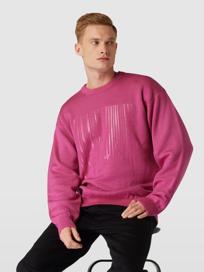 VTMNTS Oversized Sweatshirt aus Woll-Mix Pink 3