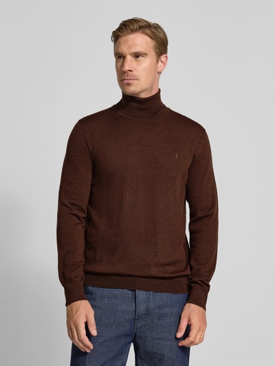 Polo Ralph Lauren Rollkragenpullover aus Merinowolle Mittelbraun 4