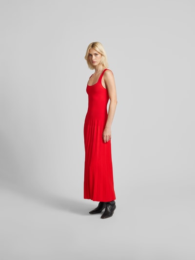 Staud Midikleid mit Plisseefalten Rot 1