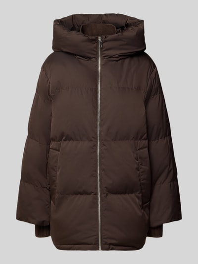 OPUS Pufferjacke mit Kapuze Modell 'Hilena' Dunkelbraun 1