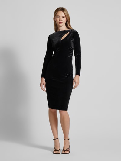 ARMANI EXCHANGE Midi-jurk met cut-outs Zwart - 1