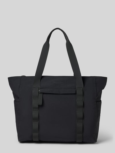 Marc O'Polo torba shopper z napisem z logo Czarny 2