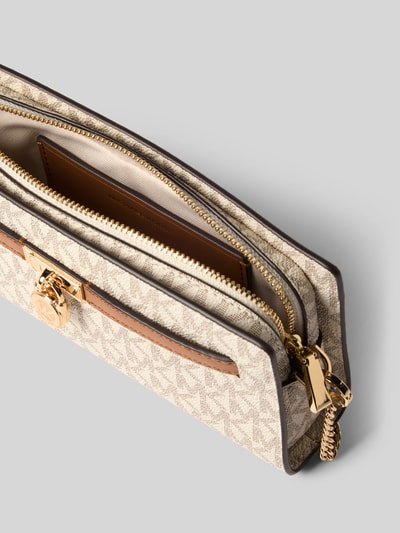 MICHAEL Michael Kors Umhängetasche mit Label-Anhänger Modell 'HAMILTON' Ecru 5
