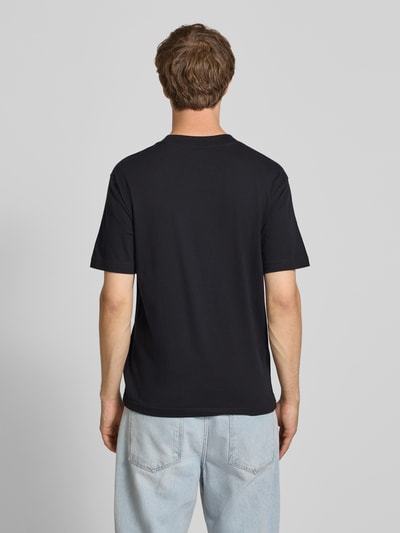 New Balance t-shirt z logo i okrągłym dekoltem Czarny 5