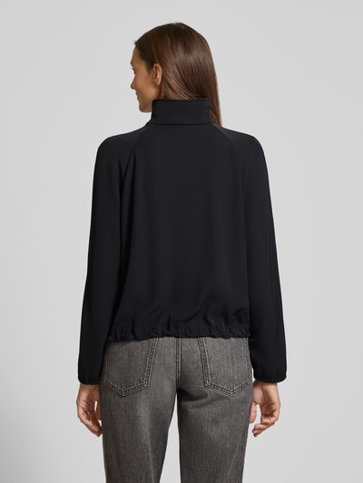 Marc Cain Bluzka z długim rękawem i kołnierzem zapinanym Czarny 5