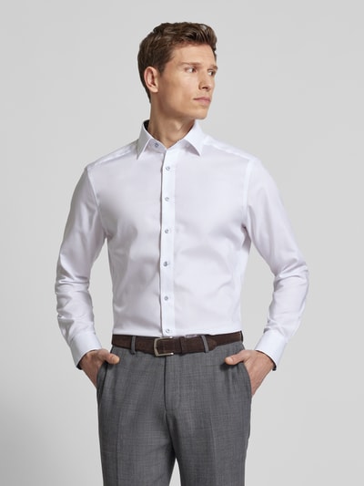 OLYMP Regular Fit Business-Hemd mit Under-Button-Down-Kragen Weiss 4