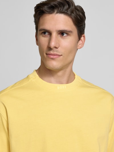 BOSS Orange Comfort Fit T-Shirt aus reiner Baumwolle GELB 3