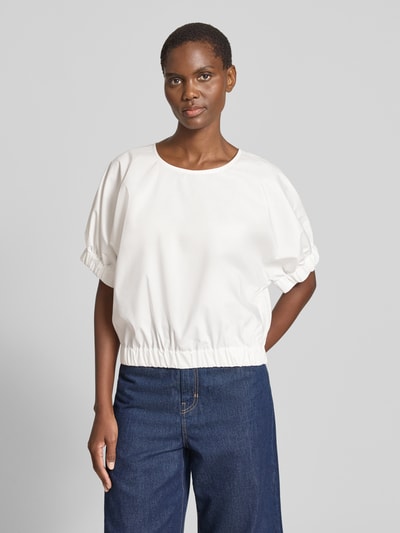 FREE/QUENT Blusenshirt mit Rundhalsausschnitt Offwhite 4