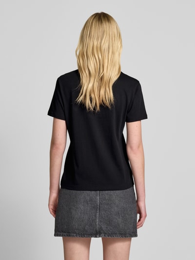 HUGO T-shirt met ronde hals, model 'Damacia' Zwart - 5