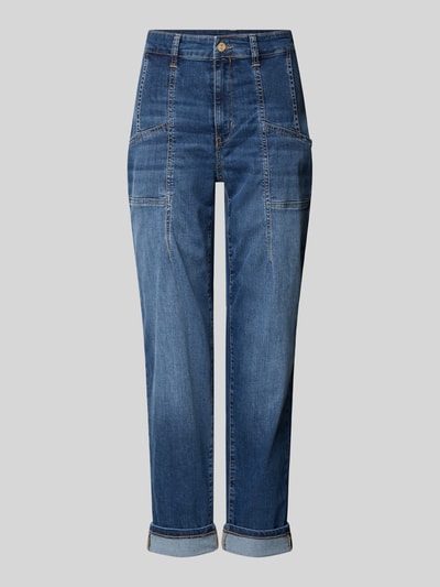MAC Jeansy o kroju mom fit z wpuszczanymi kieszeniami model ‘Carol’ Ciemnoniebieski 2
