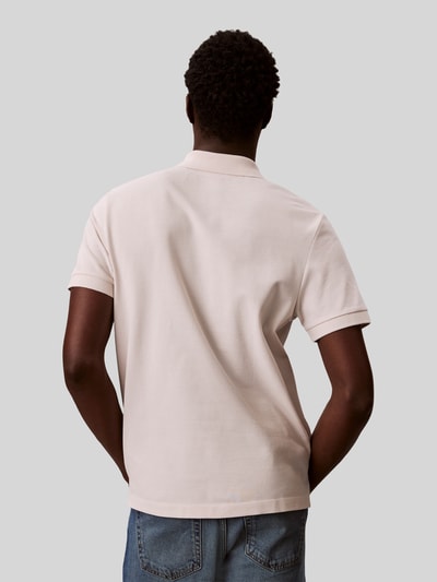 Calvin Klein Jeans Regular Fit Poloshirt aus reiner Baumwolle Ecru 5