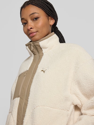 PUMA Aan twee kanten draagbaar sherpa jacket Offwhite - 3