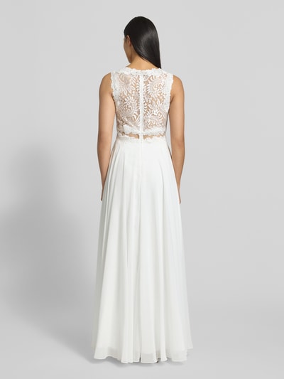 Mascara Brautkleid mit transparenter Taille Offwhite 5
