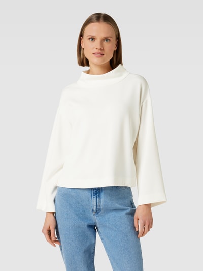 s.Oliver BLACK LABEL Sweatshirt met opstaande kraag Wit - 4