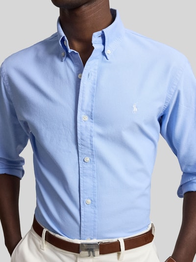 Polo Ralph Lauren Regular Fit Freizeithemd aus reiner Baumwolle Hellblau 3