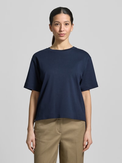 Weekend Max Mara Regular Fit T-Shirt aus reiner Baumwolle Modell 'MULTID' Marine 4