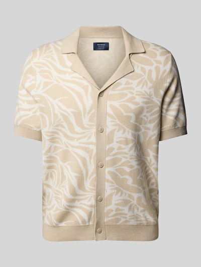 MCNEAL Regular Freizeithemd mit 1/2-Arm und Reverskragen Beige 2