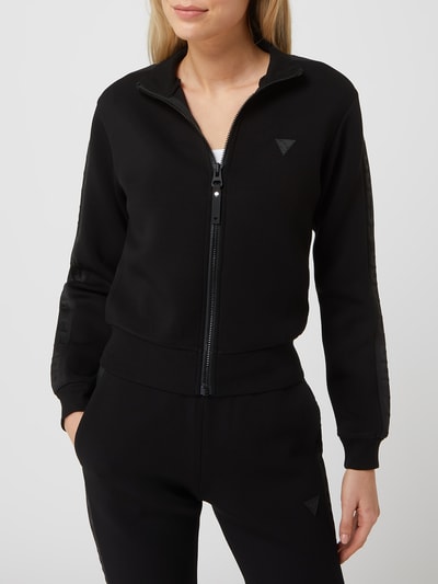 Guess Activewear Sweatjack van scuba, model 'Allie'  Zwart - 4