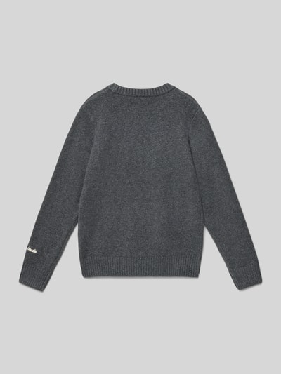 Jack & Jones Sweter o kroju regular fit z efektem dzianiny model ‘Jorno’ Średnioszary melanż 3