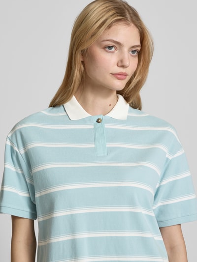 Marc O'Polo Denim Poloshirt met korte knoopsluiting Lichtblauw - 3