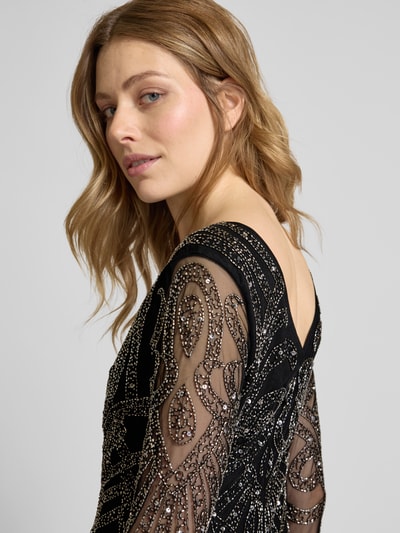 LACE & BEADS Cocktailkleid mit Zierperlenbesatz Black 3