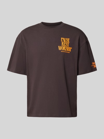 DEUS EX MACHINA T-Shirt mit Statement-Print und Rundhalsausschnitt Anthrazit 1