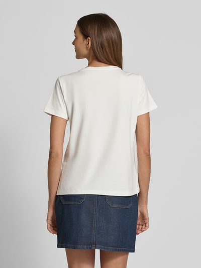 comma T-Shirt mit Motiv-Print Offwhite 5