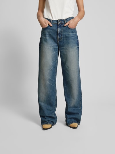 Kenzo Loose Fit Jeans mit Kontrastnähten Jeansblau 4