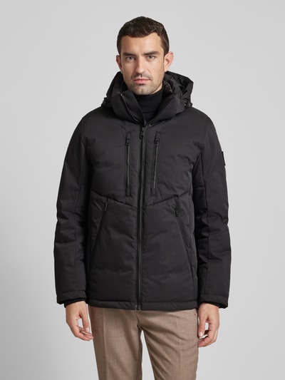 Tom Tailor Funktionsjacke mit Kapuze mit Tunnelzug und Daunen-Entender-Füllung Black 4