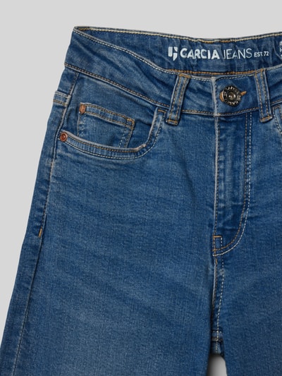 Garcia Straight fit jeans met steekzakken, model 'Ivy' Blauw - 2