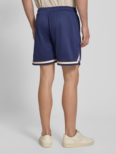 PROHIBITED Shorts mit Label-Stitching und elastischem Bund Marine 5
