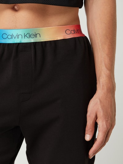 Calvin Klein Underwear Pyjama-Shorts mit Logo-Bund Black 3