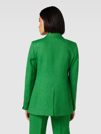 Max Mara Studio Leinenblazer mit Reverskragen Modell 'TECA' Gruen 5