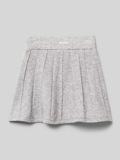 Garcia Spódnica mini z elastycznym pasem Średnioszary melanż 3