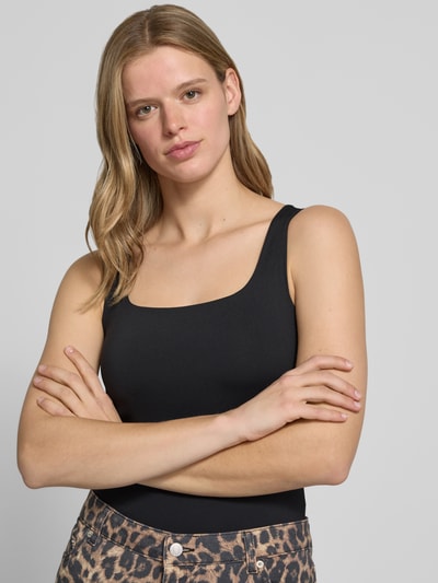 PIECES Slim Fit Tank Top mit U-Ausschnitt Modell 'LULA' Black 3