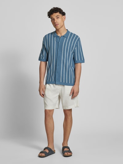 Jack & Jones Freizeithemd mit Knopfleiste Modell 'EMIL' Ocean 1
